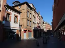 Toulouse, Fachwerkh�user in der Rue de la Pomme (29.07.2018)