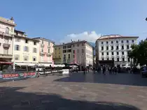 Lugano, Geb�ude an der Piazza della Riforma (23.09.2018)