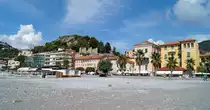 Die Strandpromenade in Ventimiglia, 08.09.2018.
