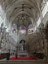 Condom, Chorgest�hl in der Kathedrale Saint-Pierre (28.07.2018)