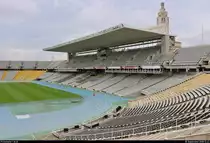 Blick in das Olympiastadion Barcelona (E) (Estadi Ol�mpic Llu�s Companys), im Jahr 1992 Austragungsort der Olympischen Sommerspiele.
[18.9.2018 | 13:43 Uhr]