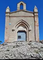 Blick auf die  Ermita de Sant Joan , ein religi�ses Bauwerk im Montserrat-Gebirge (E) beim Sant Joan, w�hrend einer Wanderung.
[19.9.2018 | 14:55 Uhr]
