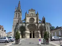 Bazas, Kathedrale Saint-Jean-Baptiste, erbaut im 13. Jahrhundert (25.07.2018)