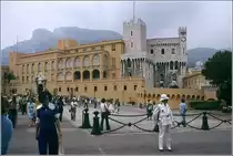 Monaco. Das F�rstenschloss der Grimaldis im Stadtteil Monaco-Ville. Scan eines Dias vom Sommer 1979.