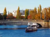 Blick �ber die Spree in Berlin am 31.10.2018