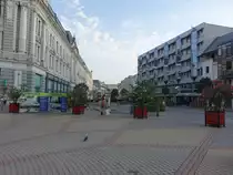 Ny�regyh�za, Geb�ude am Kossuth Ter und in der D�zsa Gy�rgy Utca (06.09.2018)