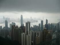 Hong Kong Island bei h�bsch-h�sslichem Wetter. 09/2007