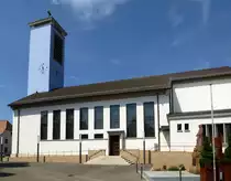 M�nchhausen (Munchhouse), die Kirche St.Agatha, Mai 2018