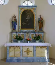 Feldkirch, der Altar in der Ottilienkapelle, Okt.2018