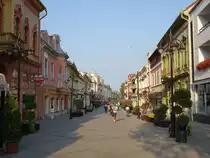 Kaposvar, historische Geb�ude in der Hauptstra�e F� Utca (31.08.2018)