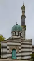 
Die  Moschee  von Potsdam ist ein 1841 bis 1843 erbautes Dampfmaschinenhaus an der Neust�dter Havelbucht. (Oktober 2013)