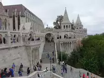 Budapest, Fischerbastei, neoromanisches Monument erbaut von 1895 bis 1902 durch Frigyes Schulek (26.08.2018)