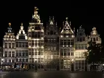 Gildeh�user am Gro�en Markt Ende Juli 2018 in Antwerpen.