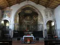 Bergamo, Fresken aus dem 15. Jahrhundert von  Giacomo Scanardi in der Kirche San Michele al Pozzo Bianco (29.09.2018)
