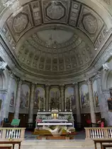 Bergamo, Altar im Chor der Kirche San Andrea in der Via Porta Dipinta (29.09.2018)