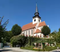 Lauterburg (Lauterbourg), die katholische Dreifaltigkeitskirche von 1716, Sept.2017