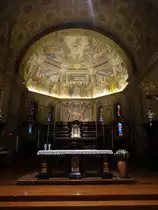 Trezzo sull’Adda, barocker Chorraum in der Pfarrkirche San Gervasio (30.09.2018)