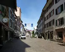 Rheinfelden AG, Blick in die Marktgasse, Mai 2017