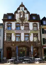 Rheinfelden AG, Restaurant  Feldschl�sschen am Rhein  in der Marktgasse, Mai 2017