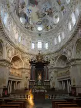 Vicoforte, barocker Hochaltar in der Klosterkirche Santuario di Vicoforte (03.10.2018)