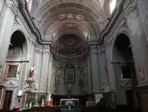 St. Albano Stura, barocker Innenraum der Pfarrkirche St. Maria Assunta (03.10.2018)