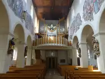 Zeitlarn, Orgelempore in der Pfarrkirche St. Bartholom�us (25.03.2018)