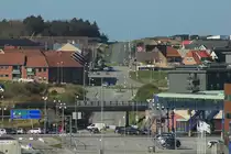 Blick von der MS STAVANGERFJORD auf das Zentrum der Stadt Hirtshals.
Von Schiff / von den F�hren  aus hat man einen Traumhaften Blick auf den Hafen als auch auf die Stadt Hirtshals.
Aufnahmedatum 2.Mai.2018

