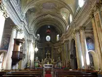 Rivoli, barocke Ausstattung von 1788 in der Pfarrkirche St. Martino (04.10.2018)