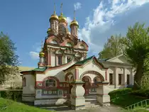 Die Kapelle St. Nikolaus in der russischen Hauptstadt Moskau. (Mai 2016)