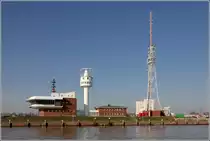 Brunsb�ttel. Die Verkehrszentrale des Wasserstra�en- und Schifffahrtsamtes Hamburg. Von hier wird der Schiffsverkehr auf der Elbe bis zur Landesgrenze Hamburg �berwacht und gelenkt. 18.02.2019