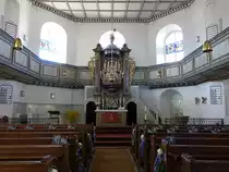 Michelau, Innenraum der Ev. St. Johannes Kirche (07.04.2018)