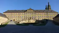 Kloster Banz, gegr�ndet 1070 durch Gr�fin Alberada von Schweinfurt, Neubau von 1698 bis 1719 durch Leonhard Dientzenhofer im s�ddeutsch-b�hmischen Barock (07.04.2018)