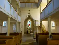 Esla, neugotischer Innenraum der Ev. St. Johannes Kirche (08.04.2018)