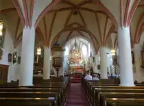 Kastl, sp�tgotischer Innenraum der St. Margaretha Kirche (22.04.2018)