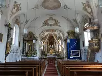 Pullenreuth, barocke Alt�re und Kanzel in der Pfarrkirche St. Martin (22.04.2018)