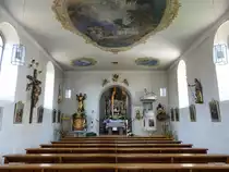 Wernersreuth, Altar und Deckengem�lde in der Pfarrkirche St. Andreas (22.04.2018)