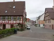 Gechingen, Fachwerkh�user in der Hauptstra�e (01.05.2018)