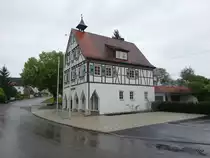 Holzhausen, Fachwerk Rathaus in der Holzh�user Hauptstra�e (10.05.2018)
