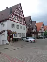 Nagold, Fachwerkh�user im Zwingenweg in der Altstadt (10.05.2018)