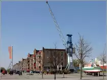 Bremen. Der Speicher XI wurde in den Jahren 1908 bis 1911 als Baumwollspeicher erbaut. Heute beherbergt er das Hafenmuseum, das Bremer Zentrum f�r Baukultur, die Hochschule f�r K�nste Bremen u.a.. 07.04.2019