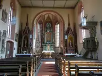 Rothenfels, neugotische Alt�re in der Maria Himmelfahrt Kirche (12.05.2018)