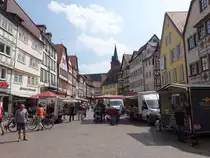Wertheim, historische Geb�ude am Marktplatz (12.05.2018)