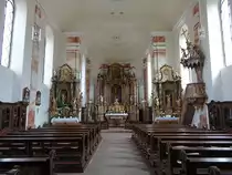M�mlingen, barocke Alt�re in der alten St. Martin Kirche (13.05.2018)