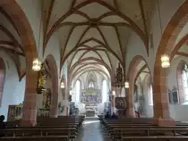 Eschenbach, Innenraum der Stadtpfarrkirche St. Laurentius (20.05.2018)