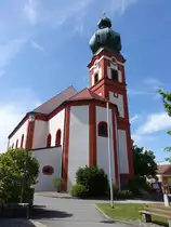 Eslarn, Katholische Pfarrkirche Mari� Himmelfahrt, erbaut von 1681 bis 1687 (20.05.2019)
