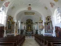 Fahrenberg, barocke Alt�re von Wolf Kurzwort und des Schreiners Wenzl Wickl in der Maria Heimsuchung Kirche (20.05.2018)