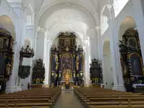 Passau, barocke Alt�re in der Stadtpfarrkirche St. Paul (22.04.2019)