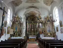 Neunaigen, Rokoko Alt�re in der Pfarrkirche St. Vitus und Leonhard (20.05.2018)
