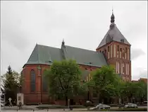 Koszalin (K�slin). Die Marienkirche wurde zwischen 1300 und 1333 errichtet. 12.05.2019