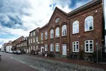 Die Fassade des J�dischen Museum im Dr.-Bamberger-Haus i Rendsburg. Das Museum liegt im Stadtteil Neuwerk. Aufnahme: 28. Mai 2019.